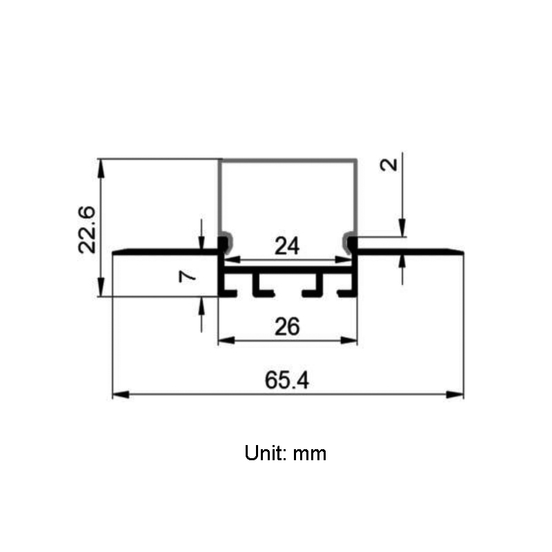 Recessed LED Strip Channel Plaster In Lighing For 20mm Double Row LED Tape Lights Recessed LED Strip Channel Plaster In Lighing For 20mm Double Row LED Tape Lights